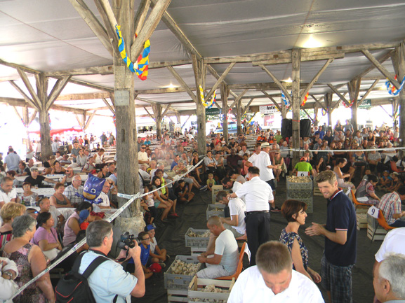 Garlic festival in Beaumont de Lomagne