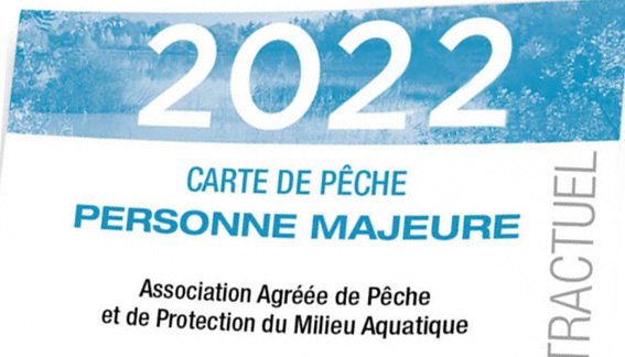 Carte de pêche 2022