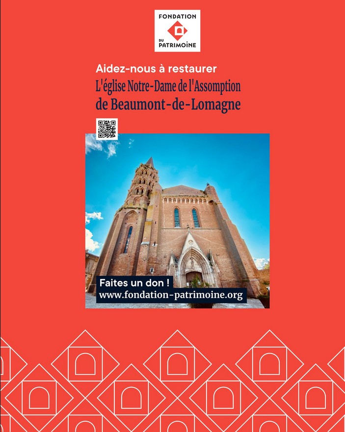 Soutenir à la réfection de l'église de Beaumont de Lomagne sauvegarder l'église de Beaumont de Lomagne